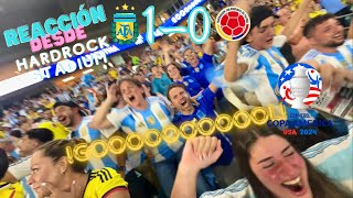 ARGENTINA vs COLOMBIA 10 Reacción al Partido desde HardRock Stadium  Copa America USA 2024 [upl. by Robertson]