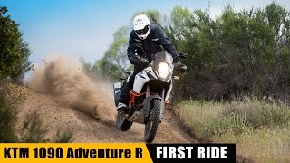 KTM 1090 Adventure R Press Launch  First Ride [upl. by Aennil]