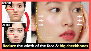 3 Steps Get Slim face How to reduce the width of the face Reduce big cheekbones by bone alignment [upl. by Ykceb]