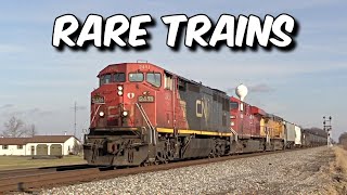 Rare Trains on the Norfolk Southern Chicago Line  Winter 2014 [upl. by Keavy]