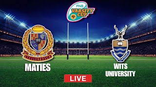 Maties vs Wits  FNB Varsity Cup  Livescore [upl. by Durr]