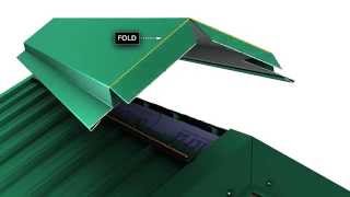 How to install a metal roof ridge cap for Unions MasterRib panel [upl. by Kloster715]