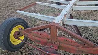 homemade round bale trailer diy [upl. by Clarissa]