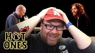 Hot Ones Superfan Brett Baker Reacts to Russell Brands Musical Tribute [upl. by Tallia191]