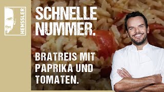 Schnelles BratreisRezept mit Paprika und Tomaten von Steffen Henssler [upl. by Eckblad]