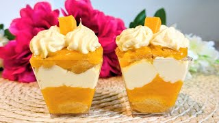 MINI MANGO TIRAMISU DESSERT CUPS  My Cooking Charm [upl. by Ynoep]