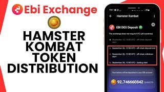 Hamster Kombat Token Distribution To Ebi Exchange  Ebi DEX Deposit For HMSTR [upl. by Vernon]