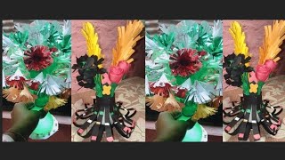 beautiful flowers pot 😍diy craft shorts [upl. by Leonerd]