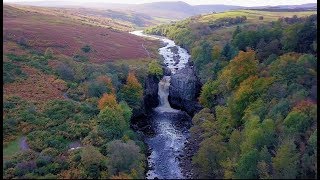 Low Force to High Force by drone Part 1 Teesdale Co Durham UK [upl. by Dash]