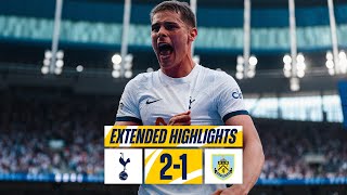 TOTTENHAM HOTSPUR 21 BURNLEY  EXTENDED PREMIER LEAGUE HIGHLIGHTS [upl. by Zaremski]