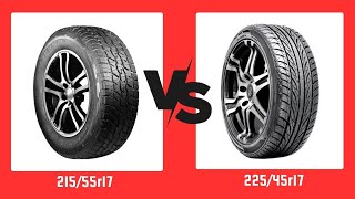 Tire Size 21555r17 vs 22545r17 [upl. by Fabrice]