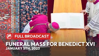 Funeral Mass for the Repose of the Soul of Pope Emeritus Benedict XVI  Jan 5 2023 [upl. by Hoseia817]