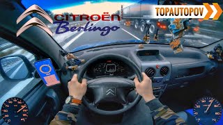 Citroen Berlingo 19D 51kW 66 4K TEST DRIVE POV – ACCELERATION BRAKES amp ENGINE🔸TopAutoPOV [upl. by Lally]