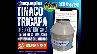 Tinaco de 750 Litros de venta en Home Depot Puebla y Tlaxcala [upl. by Hardigg140]