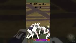 Wyd if your the coach football sports [upl. by Easlehc]