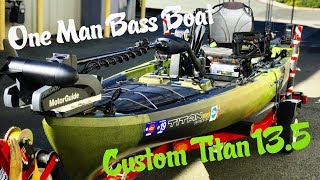 ONE MAN BASS BOAT Custom Native Titan 135 [upl. by Bernelle]