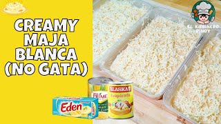 CREAMY MAJA BLANCA WITHOUT COCONUT MILK  NO GATA MAJA BLANCA RECIPE [upl. by Halie]