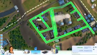 Sim City 5 2013 Cant have enough Bus Stops [upl. by Karlen408]