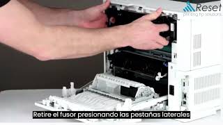 Instrucciones para cambiar Fusor HP LaserJet Enterprise M607 M608 M609  RM21257 [upl. by Enoid676]