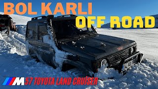 BATTIK ÇIKTIK BOL KARLI BİR OFF ROAD GÜNÜ ❄️ 4x4 toyota offroad automobile offroadturkey [upl. by Inwat296]