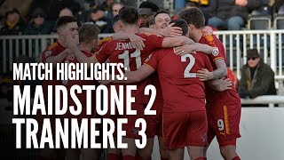 Match Highlights  Maidstone United 2  3 Tranmere Rovers [upl. by Jarid]