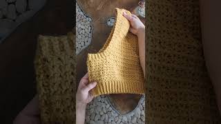 🧶Crocheting a Crop Sweater Vest🧶 handmade crochet sweater [upl. by Zoe]