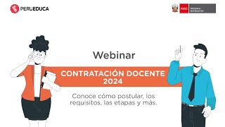 Contrato Docente 2024  WEBINAR [upl. by Maillil]