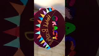 DIY for bbirthday decoration diy tutorial ke liye ▶️ pe click karo upar [upl. by Leunamnauj747]