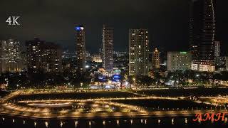 Night View Gurney Bay Penang part1  4K [upl. by Roddy]