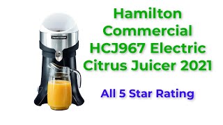 👉 Hamilton Beach Commercial HCJ967 Series Electric Citrus Juicer 2021  Best Citrus Juicer For Daily [upl. by Lemmuela533]