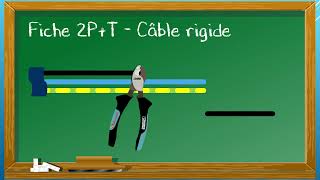 Réaliser une fiche électrique avec un câble rigide ou un câble souple [upl. by Merkle863]