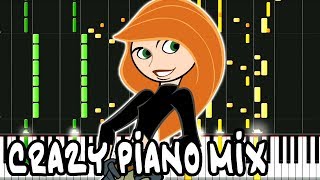 Crazy Piano Mix KIM POSSIBLE Theme Call me Beep me [upl. by Eilyah61]