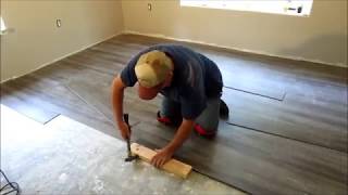 Installing Golden arowana Sandalwood Plank Flooring [upl. by Anigue]