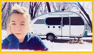 Solo Female Winter RV Camping in Stressful Times 😟 [upl. by Hardner]