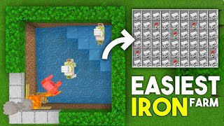 Best Iron Farm for Minecraft Pocket editionBedrock edition [upl. by Nnaitsirhc545]