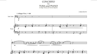 Concerto for Tuba and Piano2024  music by Carlo Ruvo [upl. by Bopp]