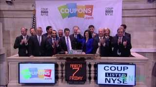 Couponscom Celebrates IPO on the New York Stock Exchange [upl. by Ayhtnic]