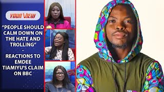 Nigerians Drag Youtuber Emdee Tiamiyu Over Comment On UK Student Visa VIDEO [upl. by Esiled]