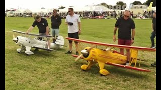 30 SCALE RC WACO YMF5 BIPLANES DUO DISPLAY AT THE SOUTHERN HEADCORN MODEL AIRCRAFT SHOW  2023 [upl. by Hogan835]