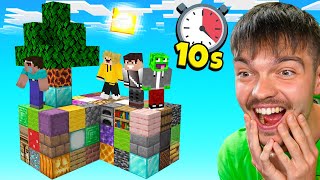 MINECRAFT ale CAŁY SKYBLOCK LOSUJE SIĘ co 10 sekund z WOJANOWICAMI [upl. by Ilime]