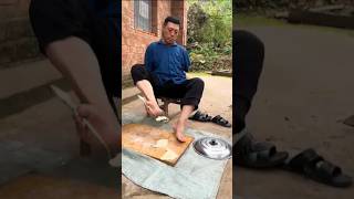 Disabled person doing housework without handsviralvideo youtubeshorts [upl. by Ofilia]