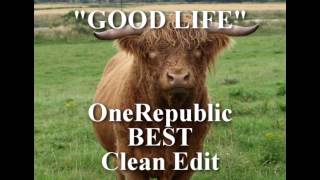 Good Life CLEAN lyrics OneRepublic no quotBSquot no dropouts [upl. by Miehar]