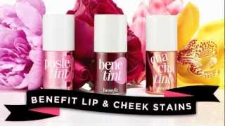 Benefit Cosmetics iconic tints benetint posietint amp chachatint [upl. by Nerol]