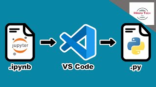 Convert Jupyter Notebook File into Python File in VS Code  Convert ipynb file to py file VS Code [upl. by Casilde]
