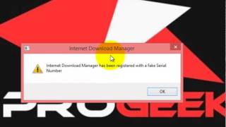 Solve the problem internet download manager has been registered with a fake serial number [upl. by Dnomder]