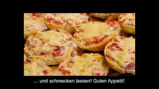 Pizzabrötchen selbst gemacht  einfach schnell und lecker  Schritt für Schritt Rezept  recipe [upl. by Boland]