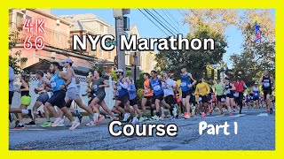 NYC Marathon Route  Part 1 Staten Island  Brooklyn [upl. by Cutlor]