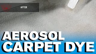 How to Carpet Dye  Aerosol Dye [upl. by Balthazar270]