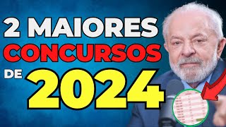 2 maiores concursos públicos nacionais de 2024  Nível médio e superior [upl. by Akimad699]