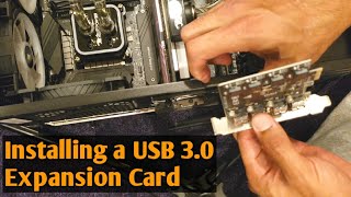 Installing a 4 Ports USB 30 Super Fast 5Gbps PCI Express PCIe Expansion Card Into my PC [upl. by Annyl]